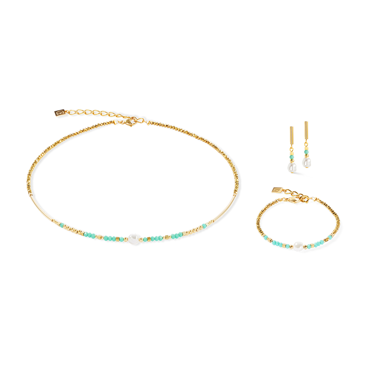 Фото Серьги Mint Green Coeur de Lion 4358/21-0522