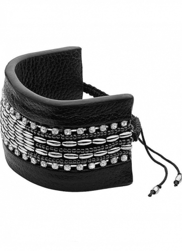 LEATHER браслет MAGELLAN SS BLACK 333978