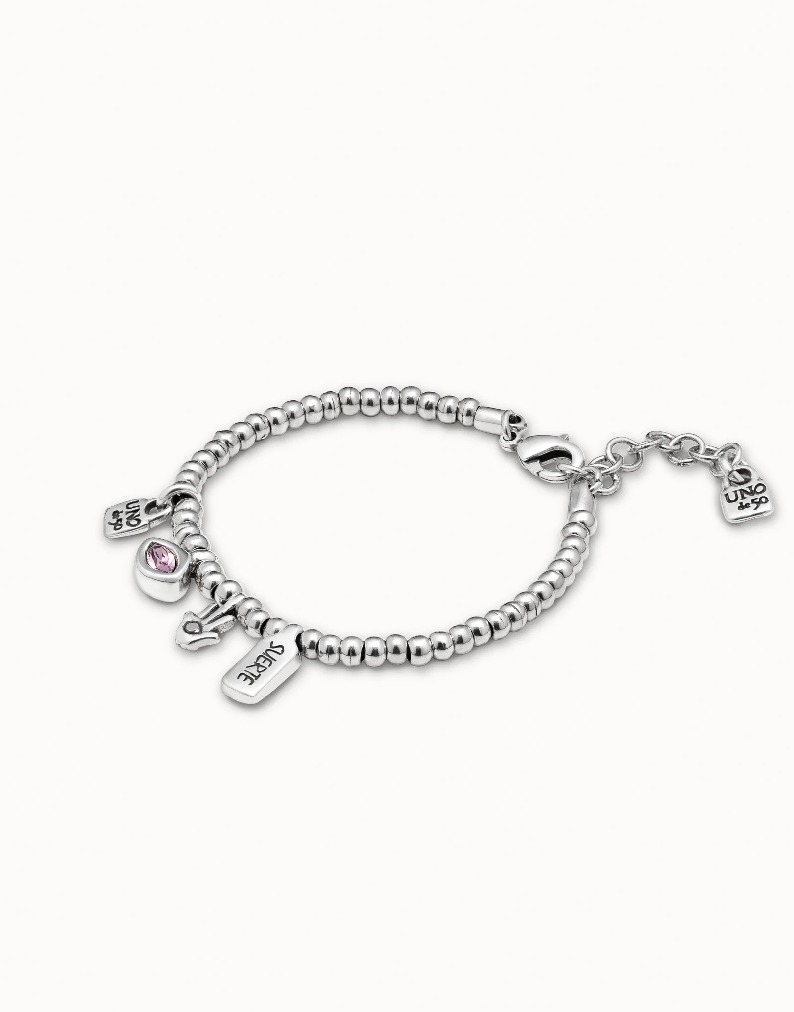 Браслет I'm waiting 4 U Pink с серебром UNOde50 PUL1853RSAMTL0M