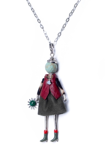 Фото Подвеска Miamelie, кукла Саманта, MiA-2202-CL0763 серебристый