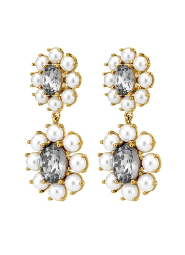 Серьги LINA SG WHITE PEARL / GREY НЕТ В ФИДЕ DYRBERG/KERN 450071