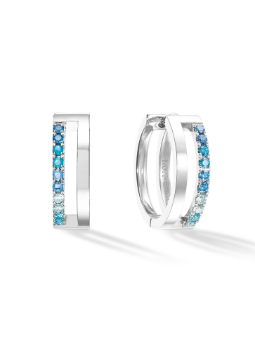 Фото Серьги Blue-Silver Coeur de Lion 0136/21-0717