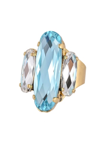 Фото Кольцо Claudio Canzian CC00201613 light blue/crystal