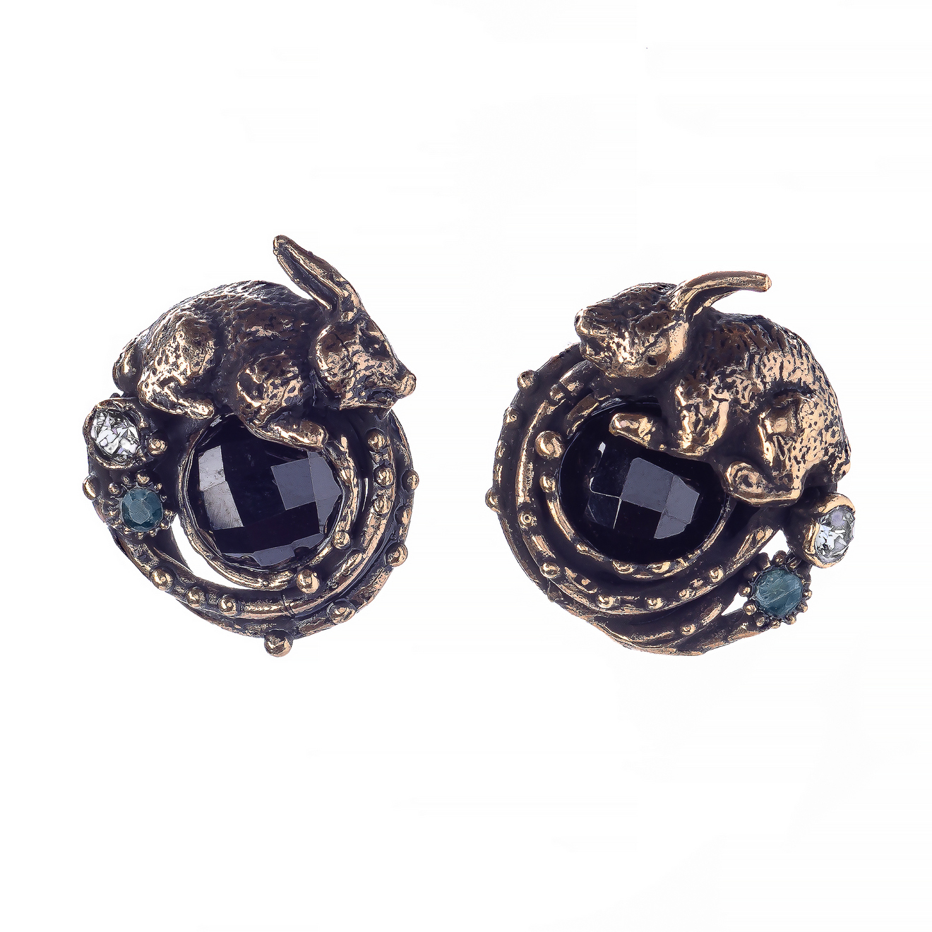 Фото Серьги Alcozer&J изумруд кристаллы Swarovski  AL-O58CR21