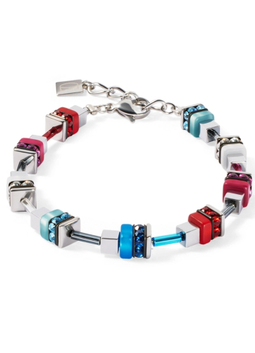 Фото Браслет Modern Future Cube blue-red Coeur de Lion 4413/30-0703