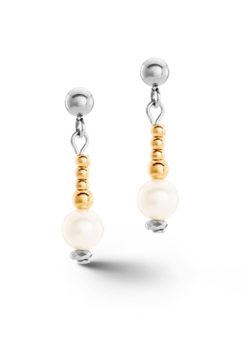 Фото Серьги White bicolor Coeur de Lion 1117/21-1426