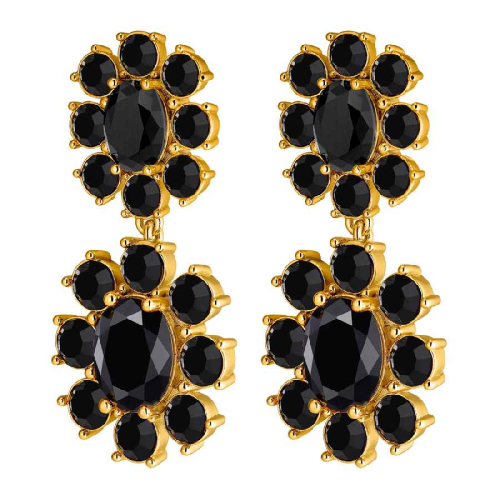 Серьги LINA SG BLACK Dyrberg Kern 450072