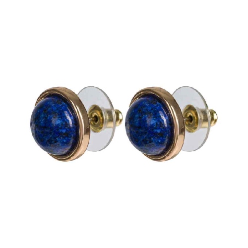 Пусеты NATURAL LAPIS Fiore Luna LE1106 BL/G