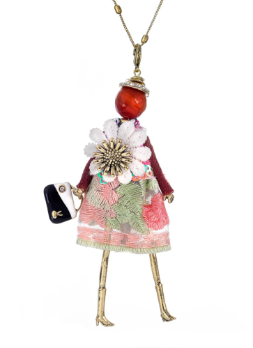 Фото Подвеска Miamelie кукла Мэгги с брошью-цветком