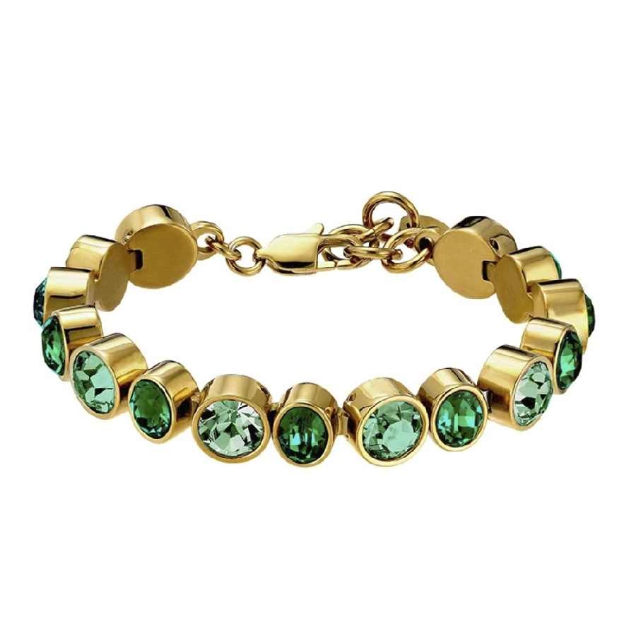 Фото Браслет ELAINE SG EMERALD GREEN MIX Dyrberg Kern 450160
