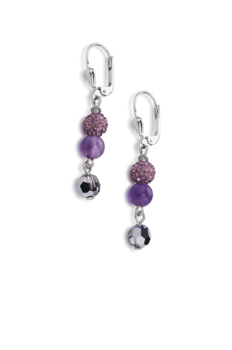 Фото Серьги Purple Coeur de Lion 4895/20-0800