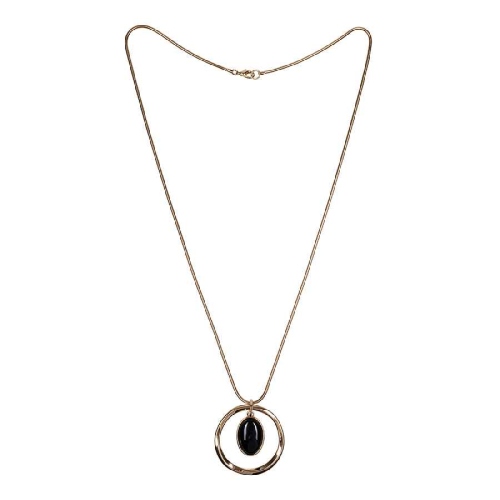 Колье BLACK QUARTZ Fiore Luna LN5135 BW/G