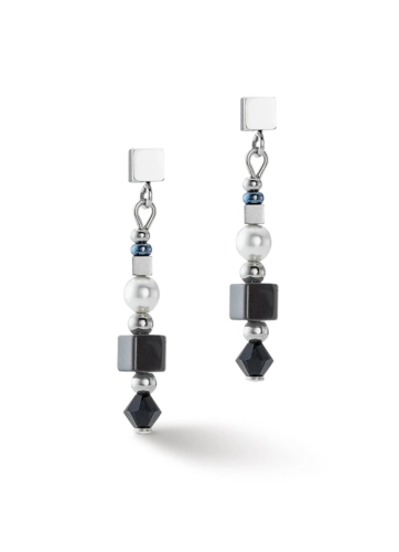 Фото Серьги Black-Silver Coeur de Lion 4355/21-1317