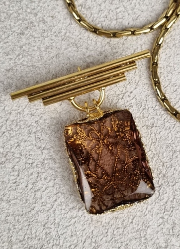 Фото Колье-брошь Claudio Canzian CC00211057 violet