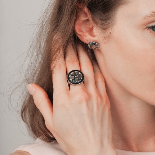 Кольцо Fiore Luna KR01688-1/8 BW/S