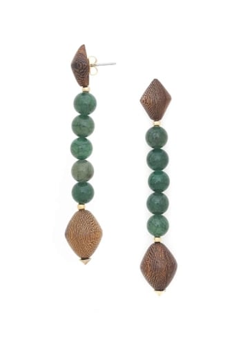 Фото Серьги Permanents Aventurine Nature Bijoux 12-90064