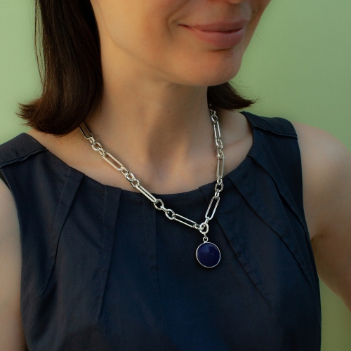 Фото Колье NATURAL LAPIS Fiore Luna Classic Fiore Luna LN5151 BL/S