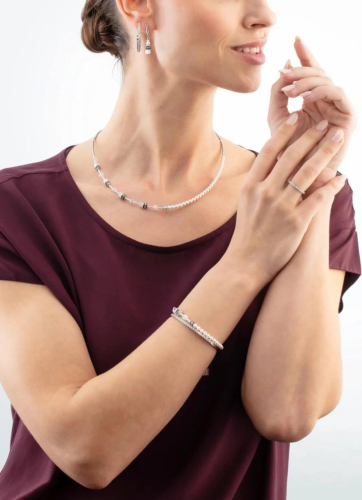 Фото Браслет 17 см Crystal-Silver Coeur de Lion 0146/32-1817 17