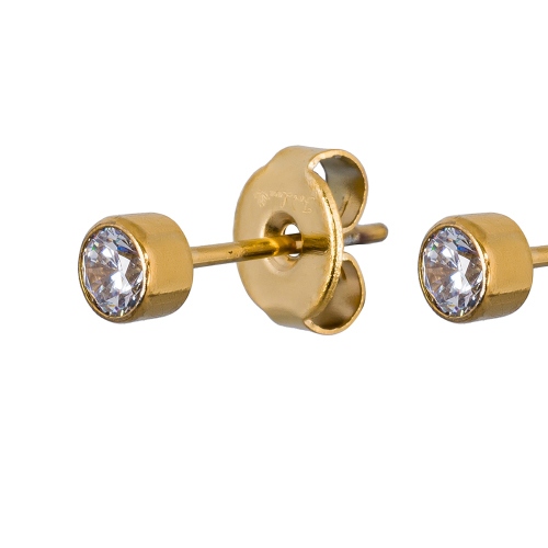 Фото Пусеты Cubic zirconia White Fiore Luna Classic SWE0128 W G