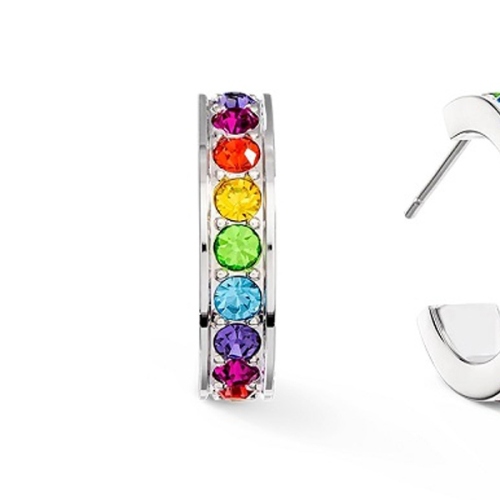 Фото Серьги Multicolour Silver Coeur de Lion 0131/21-1517