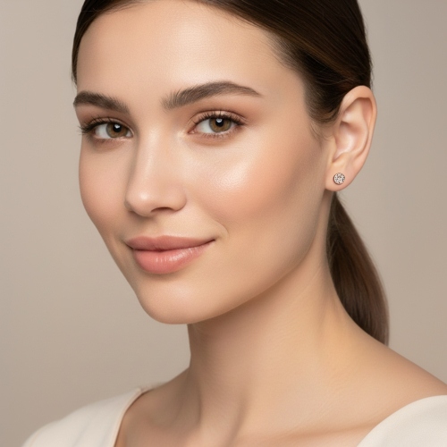 Пусеты Silk Fiore Luna SWE298 S RG