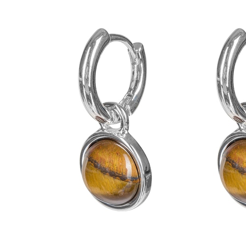 Фото Серьги TIGER EYE Elegia Fiore Luna LE1115 BR/S