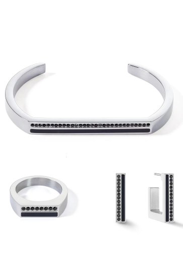 Фото Браслет Black-Silver 16 см Coeur de Lion 0133/32-1317 16