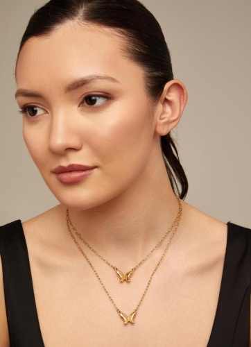 Фото Ожерелье Doublefly с золотом UNOde50 COL1861ORO0000U