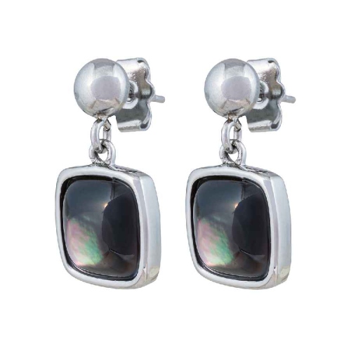 Фото Серьги Куб SHELL Art Deco Fiore Luna AE02914-1 BW/S