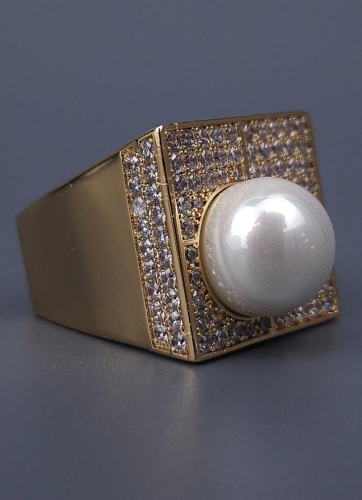 Кольцо Madreperla MP02001033 gold/white