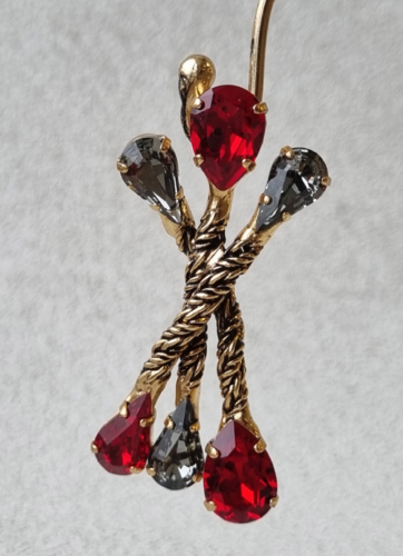 Фото Серьги "Хромосомы" Claudio Canzian CC00202133 red