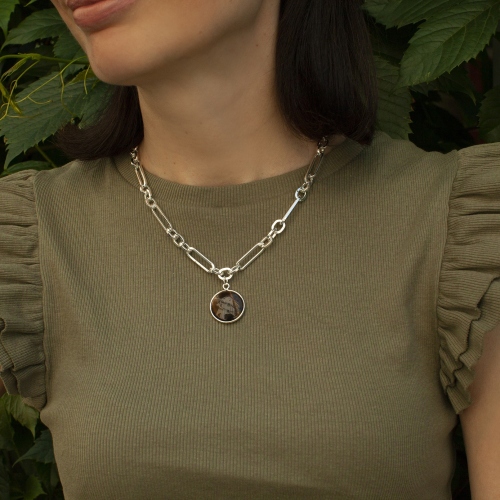 Фото Колье COFFE AGATE Fiore Luna Classic Fiore Luna LN5148 BR/S