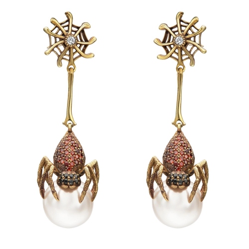 Фото Серьги Ragno Art Nouveau piccolo Fiore di Firenze OR2210-2 GRANAT
