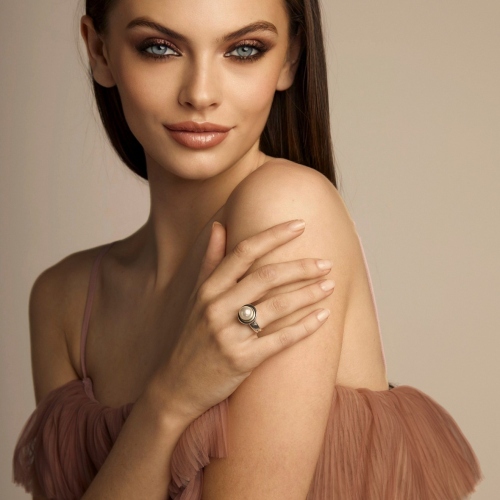 Фото Кольцо 18,5 Pearl VIDDA 01675