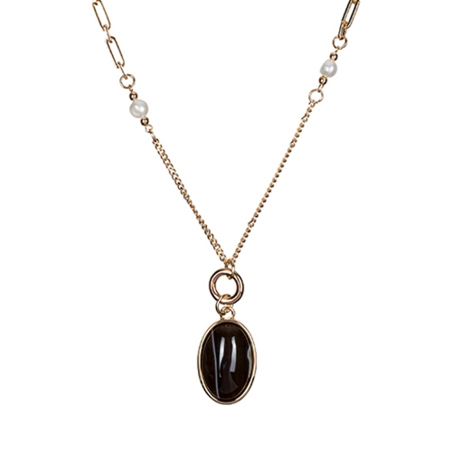 Фото Колье COFFE AGATE Elegia Fiore Luna LN5153 BR/G