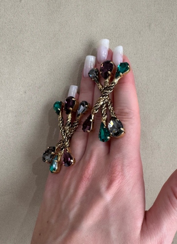 Фото Серьги "Хромосомы" Claudio Canzian CC00202133 green