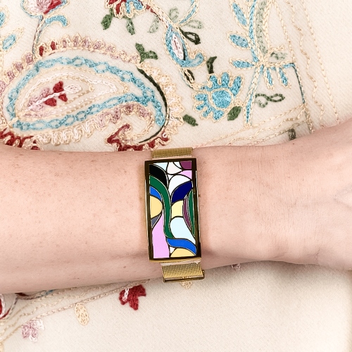 Браслет на металлическом ремешке Fiore Luna CB13600-16