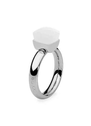 Фото Кольцо Firenze white 18 мм Qudo 611150 BW/S