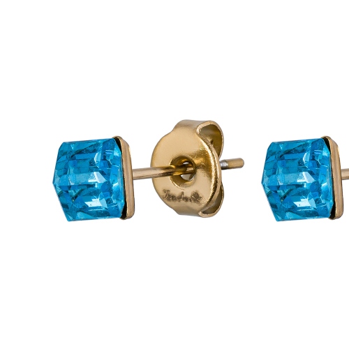 Фото Пусеты Aquamarine Fiore Luna Classic SWE2127/1 A G