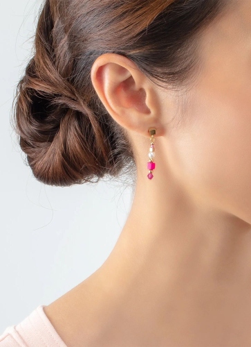 Фото Серьги Pink-Gold Coeur de Lion 4355/21-0416