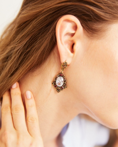 Фото Серьги BRILLANTE Fiore di Firenze OR5456 CRYSTAL