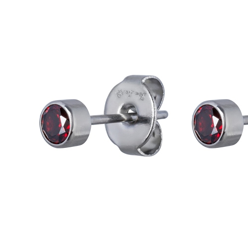Фото Пусеты Cubic zirconia Garnet Fiore Luna Classic SWE0128 GR S