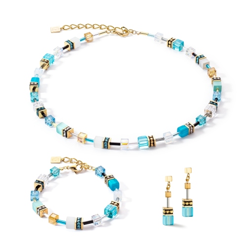 Фото Серьги Turquoise-Gold Coeur de Lion 2838/21-0616