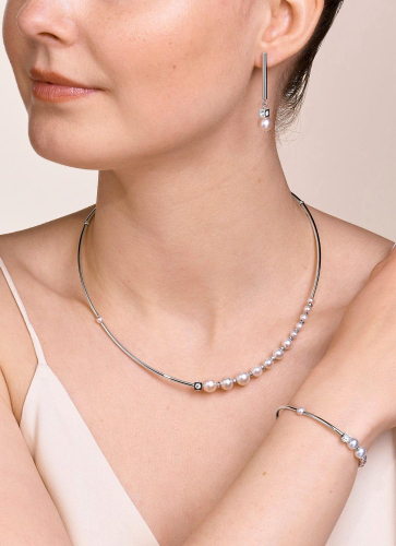 Фото Браслет Asymmetry White-Silver Coeur de Lion 1102/30-1417