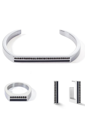 Фото Браслет Black-Silver Coeur de Lion 18 см 0133/32-1317 18