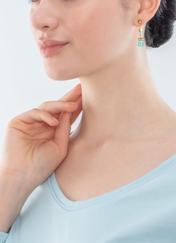 Фото Серьги Turquoise-Gold Coeur de Lion 2838/21-0616