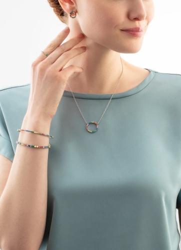 Фото Кольцо 18 мм Multicolour Silver Coeur de Lion 0146/40-1517 56
