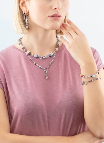 Фото Колье Light blue-Beige Coeur de Lion 3039/10-0738