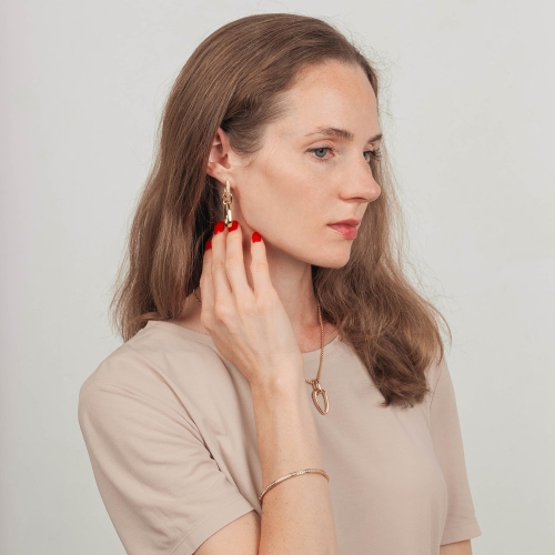 Серьги triple gold Mason ABE27622-01 G