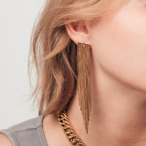 Серьги Дождь Fiore Luna AWE3086-G